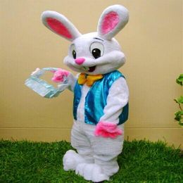 2019 Factory PROFESSIONAL EASTER BUNNY MASCOT COSTUME Bugs Rabbit Hare Adult Fancy Dress Cartoon Suit208G