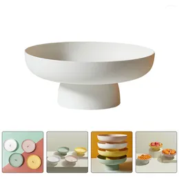 Dinnerware Sets Dining Table Base Berry High Fruit Basket Ceramic Bowl White Pp Dessert Storage Stand