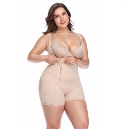 Women's Shapers Full Body Shaper Women Slimming Shapewear Plus Size Firm Control Bodysuits Waist Trainer Zipper Tummy Corset Underwear