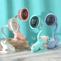 Electric Fans Portable Mini Hand Clip Fan USB Rechargeable Quiet Desktop Electric Fan High Quality Student Dormitory Small Cooling Fan