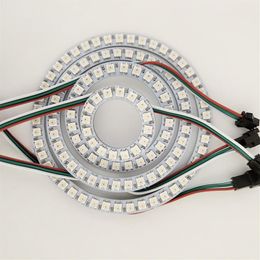 WS2812B Ring 16 24 35 45 Bits LEDs WS2812B SK6812 5050 RGB Dream Colour LED Ring WS2812 IC 5050 Built-in RGB addressable DC5V239F