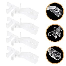 Curtain 12 Pcs Sheer Piece Valance Clips Blinds Clear Securing Vertical Acrylic