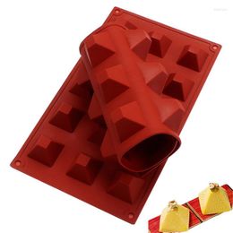 Baking Moulds 15 Cavity Pyramid Silicone Chocolate Mould Fondant Cake Jelly Pudding Ice Mould DIY Tools