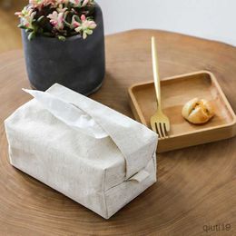 Tissue Boxes Napkins Cotton and Linen Tissue Case Napkin Holder for Living Room Table Tissue Boxes Container Home Car Papers Dispenser Holder R230714