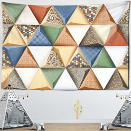 Tapestries Geometry Diamond Tapestry Bohemian Wall Hanging Bedspread Dorm Bedroom Home Textiles Decorations