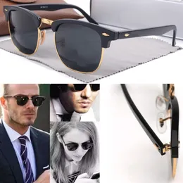 Men Square Classic Brand Retro Women Sunglasses Half-frame Luxury Designer Eyewear Bands Band Metal Frame Designers Sun Glasses Woman Glass Lens G15 11