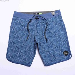 Men's Shorts Men's Bermuda shorts classic brand 4-way elastic board shorts waterproof swimming gym shorts quick drying beach surfing pants Z230714