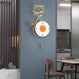 Wall Clocks Metal Silent Clock Hands Mechanism Large Art Digital For Bedroom Deco Cuisine Design Room Decor