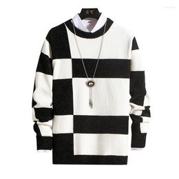 Men's Sweaters Autumn And Winter Season Chenille Sweater Korean Version Slim Fit Round Neck Trend Bottom