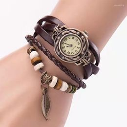 Wristwatches SMVPFashion Bracelet Watch Female Students Children Leaf Pendant Quartz Manufacturer Wholesale Restoring Ancient Ways