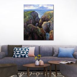 Famous Paintings by Claude Monet Group of Rocks at Port Goulphar Impressionist Landscape Hand Painted Oil Artwork Home Decor