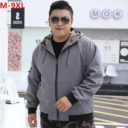 Men's Jackets Autumn Men Coat 2023 Casual Hoodie Windproof Cargo Fashion Loose Plus Size Jacket Male Hat Clothes Winter Fleece Sports