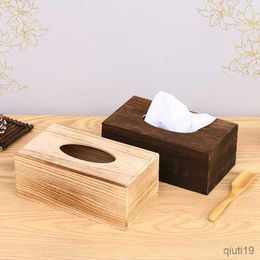 Tissue Boxes Napkins Creative household wooden tissue box pumping box napkin box wood Wet Tissue Holder Dispenser Home Napkin Organiser Storage Boxs R230714