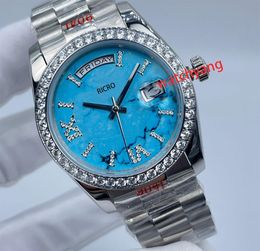 Luxury Women's Watch Calendar of the Week Roman Diamond Face 36mm size stainless steel Designer Sports Watch can be worn by both men and women