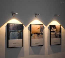 Night Lights Rechargeable Room Light Led Inside Wiring-Free Wall Illuminated Picture Po Spotlight Intelligent Body Sensor