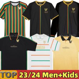 23/24 Venezia FC concept Soccer Jerseys ARAMU FORTE Venice 21 22 2023 BUSIO 27# Football Shirts 3rd Men Kids Kit Uniform pre match training long sleeve