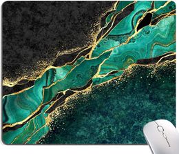 Green Marble Gold Mouse Pad Premium-Textured Mouse Mat Waterproof Non-Slip Rubber Base Computer Mousepads for Office Laptop Desk