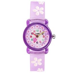 JNEW Brand Quartz Childrens Watch Loverly Cartoon Boys Girls Students Watches Silicone Band Candy Colour Wristwatches Cute Childre2235