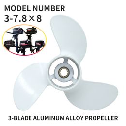 Beach accessories 3 Blade Aluminum Alloy 12Tooth Outboard Engine Propeller Suitable for TOHATSU 2Stroke 5 PARSUN 2Stroke65HANGKAI 230713