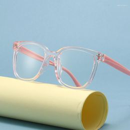 Sunglasses Kids TR90 Anti-blue Big Soft Glasses Frame Girl Durable Plain Boy Eyewear Cute Decorative Computer