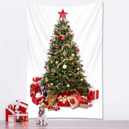 Tapestries New year Christmas tree tapestry bedroom home decoration tapestry mattress living room Bohemian decoration