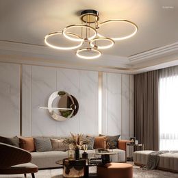 Ceiling Lights Nordic Post-modern Living Room Lamp Simple Modern Creative Atmosphere Round LED Home Bedroom