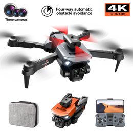 Cross border new product K6 MAX three camera obstacle avoidance UAV high-definition aerial photography folding Quadcopter Radio-controlled a