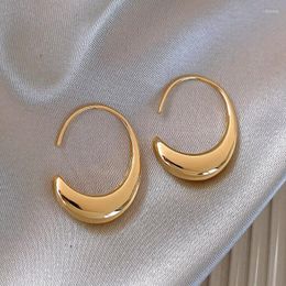 Hoop Earrings 2023 Fashion Trend Unique Design Elegant Exquisite Retro C Shape Metal Female Jewellery Party Premium Gift Wholesale