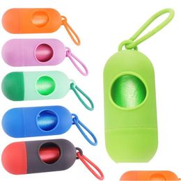 Other Dog Supplies Pet Dispenser Garbage Case Included Pick Up Waste Poop Bags Household Cleaning Tool 8 Colours 10.5X4Cm Dh0316 Drop Dhrsg