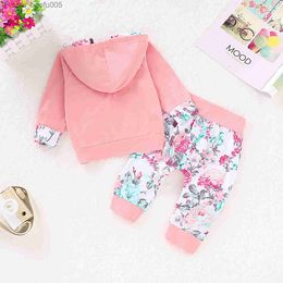 Clothing Sets Classic letters Toddler Baby Girls Clothing Sets 100% Cotton Kids Sportswear Clothes autumn child designer garment 0-2Years Z230714