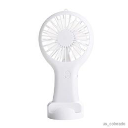 Electric Fans Fan Handheld USB Rechargeable Ultra-Quiet Portable Student Office Mini Fan Cool Air Wind Power Outdoor Travel Cooling Fans R230714
