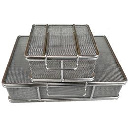 Other Home Storage Organisation Instruments Sterile cleaning storage Containers Box tray basket wIth locking clips For Ophthalmic Dental 230714