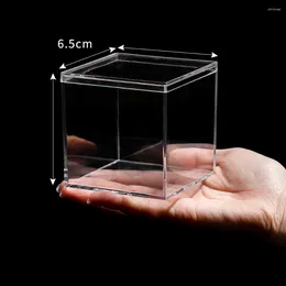 Gift Wrap 12 Pcs Display Box Storage Holder Organiser Plastic Container Wedding Case Store Cases Ps Cabinet Clear