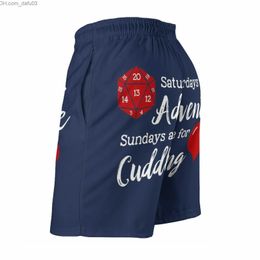 Men's Shorts Adventures Cuddles Quick Drying Summer Men's Beach Board Shorts Men's Gym Pants Shorts Whimsy Works and Pathfinder Z230714