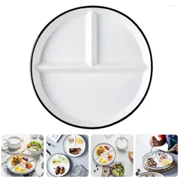 Dinnerware Sets Rack Divided Plates Kitchen Children Dining Sectioned Compartment Reusable Restaurant