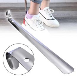 Other Housekeeping Organisation 1PCS Stainless Steel Shoe Horns Long Handle Home Professional Shoehorn Metal ctor Remover Lifter Pull Tools 42CM 230714