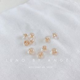 Stud Earrings Rose Gold Colour Bag Ear Plug Silicone Plastic Accessories Ball