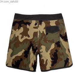 Men's Shorts Men's camouflage board shorts waterproof 4-way elastic Bermuda shorts fitness gym sports shorts quick drying beach surfing pants Z230714