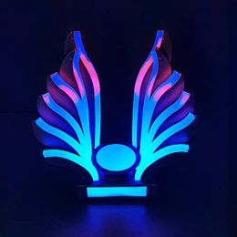 LED Luminous Bar Wine Bottle Holder Rechargeable Champagne Cocktail Whisky Drinkware Display shelf For Disco Party Nightclub KS39