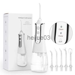 Teeth Whitening Oral Irrigator 350ml Electric Dental Irrigator 3 Modes Strong Pulse Oral Cleaning Scaling USB Charging Water Spray Dental Floss x0714