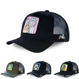 New Brand RICK AND MORTY Snapback Cotton Baseball Cap Men Women Hip Hop Dad Mesh Hat Trucker Hat Drop182r