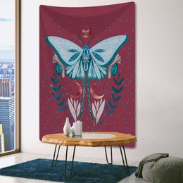 Tapestries Butterfly Floral Tarot Scene Home Decor Tapestry Hippie Mandala Wall Hanging Boho Yoga Mat Room Wall Decor