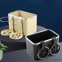 Tissue Boxes Napkins Car Tissue Storage Box Multi-Function Paper Rack Car Inner Beverage Cup Holder Car Creative Armrest Box High-End Case Dispenser R230714