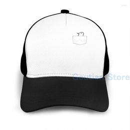 Ball Caps Fashion Punpun Pocket Basketball Cap Men Women Graphic Print Black Unisex Adult Hat