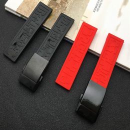New Fashion Watch Accessories Silicone Strap Replacement Brand Silicone Watch Strap Super Ocean Avenger Blackbird 22m201O
