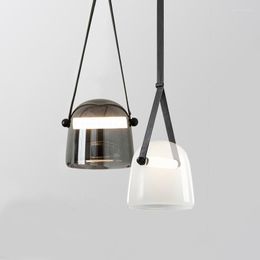 Pendant Lamps Modern Led Ceiling Lights Chandelier Spider Black Iron Wire Glass Box Light