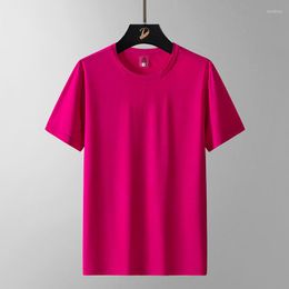 Men's T Shirts 2023 Cotton T-shirt Summer Spring Streetwear Solid Color Mens Causal O-neck Basic Male High Quality Classical Tops