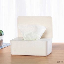 Tissue Boxes Napkins Household Dustproof Wet Wipe Storage Box Paper Tissue Storage Organizer Case R230714