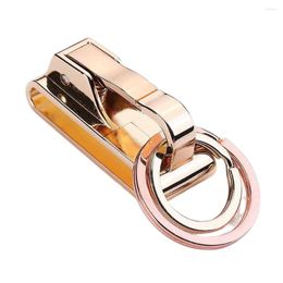 Keychains Men Belt Keychain Alloy Ring Waist Buckle Hanging Ornament Clip Metal Crafts Jewellery Waistband Pendent Keys Wallet