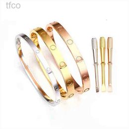 Designer Bracelets Bangle female stainless steel screwdriver couple love bangles bracelet mens fashion jewelry Valentine Day gift for girlfriend